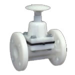 PP - PVDF diaphragm-valve Flanged