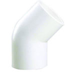 upvc plain elbow 45 digree