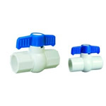 upvc plain solid ball valve